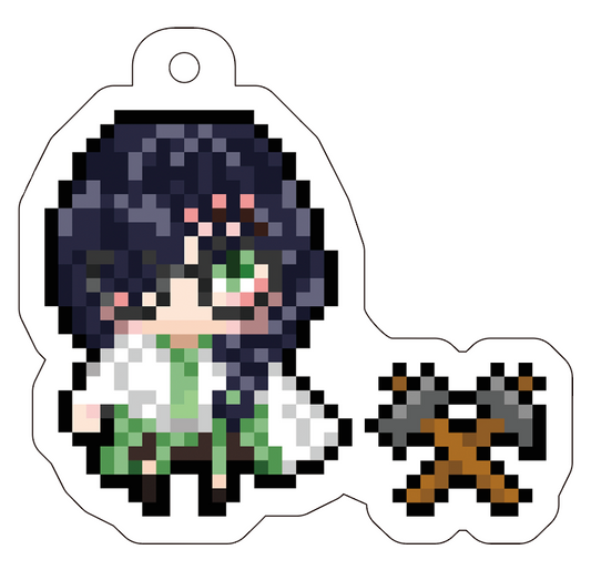 【長城万里】アクリルキーホルダー(ドット絵)