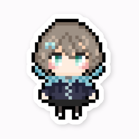 【MOCA-TARUTO】ステッカー(ドット絵)