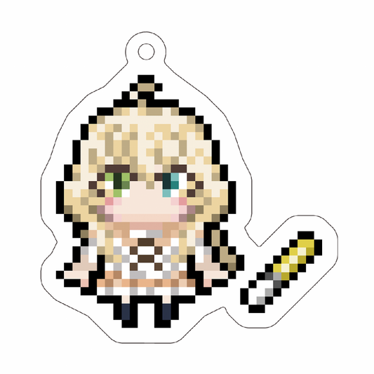 【語彙無やばば】アクリルキーホルダー(ドット絵)