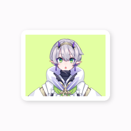 【杜若よもぎ】ステッカー(イラスト②)