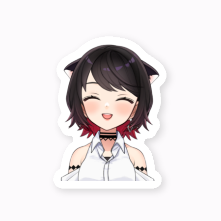 【赤蕾ライラ】ステッカー(イラスト①)