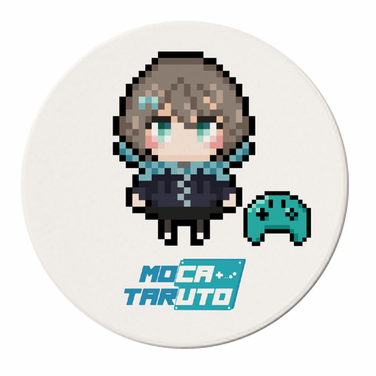 【MOCA-TARUTO】白雲石吸水コースター(ドット絵)