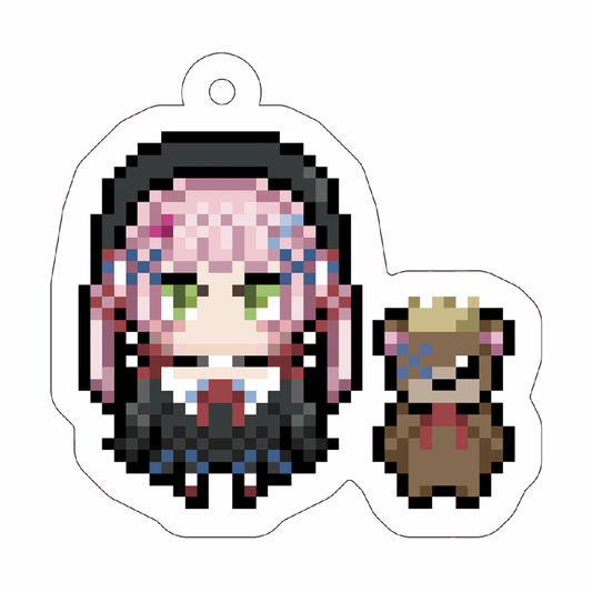 【小熊坂りま】アクリルキーホルダー(ドット絵)